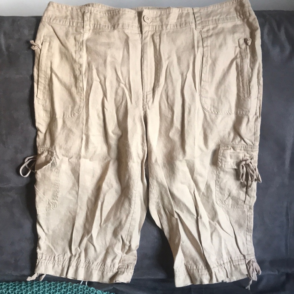 Ana linen capri
